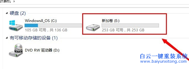 筆記本,自帶,win8,只,有一個(gè),盤,怎么,分區(qū),步驟