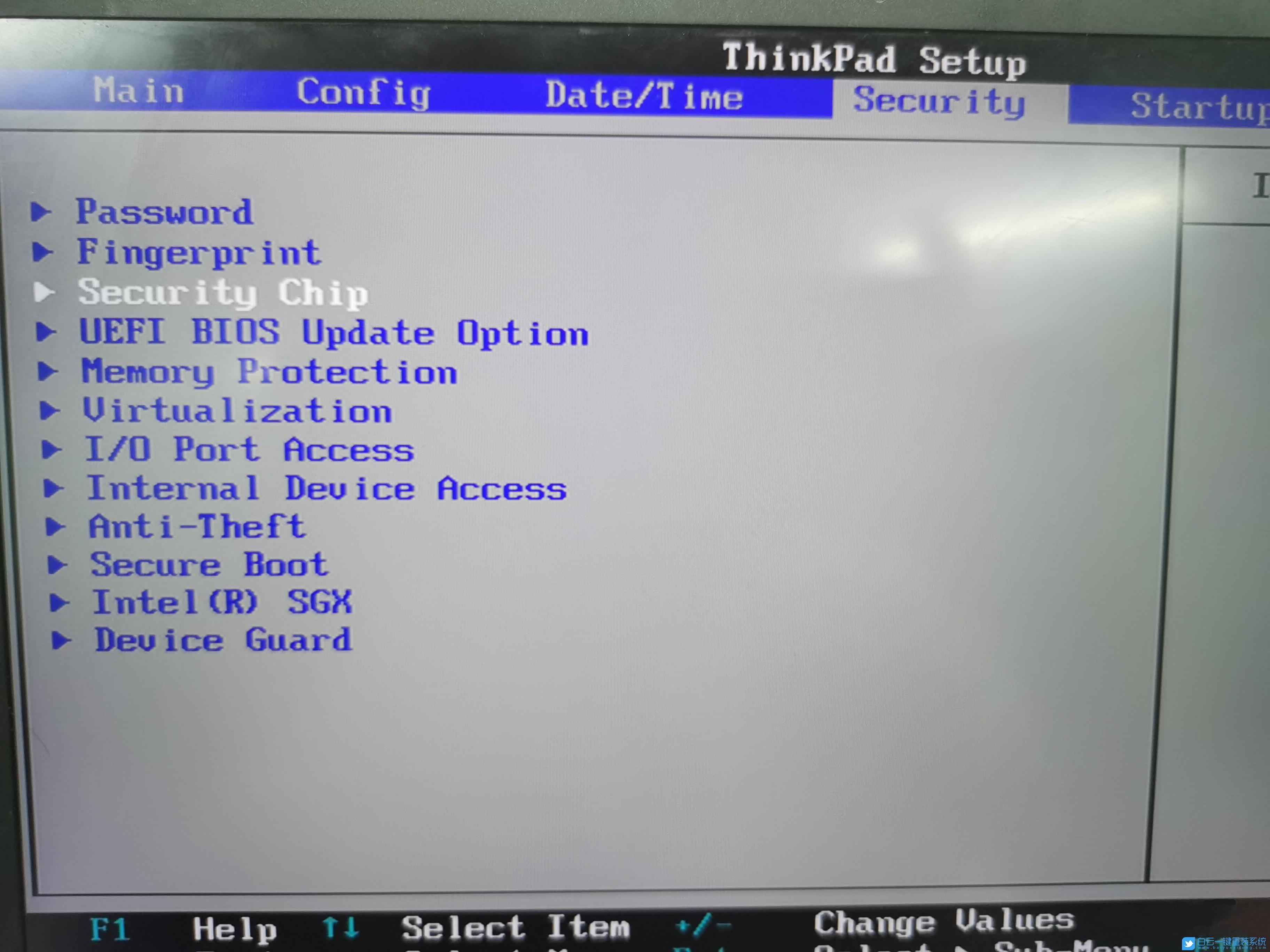 聯想電腦,ThinkPad,開啟TPM,TPM 2.0步驟