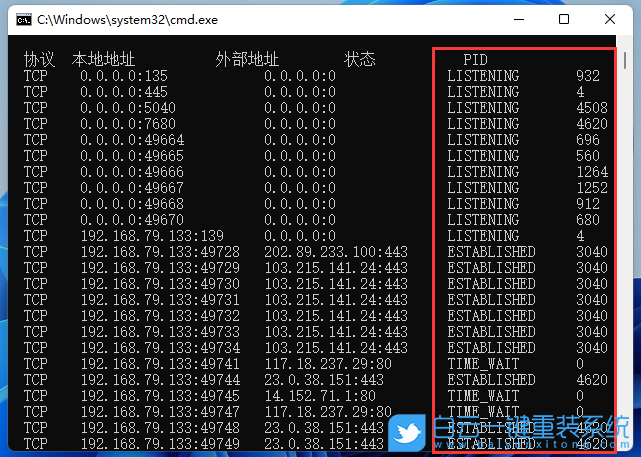 Win11,查看端口占用,Win11進程步驟