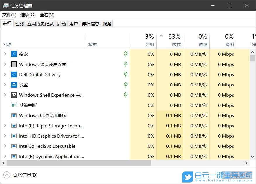 Win10,任務管理器,進程步驟