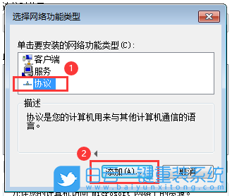 Win7,IPX,網絡協議步驟