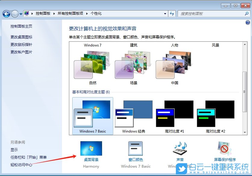 Win7,取消主題自動更換,自動更換步驟